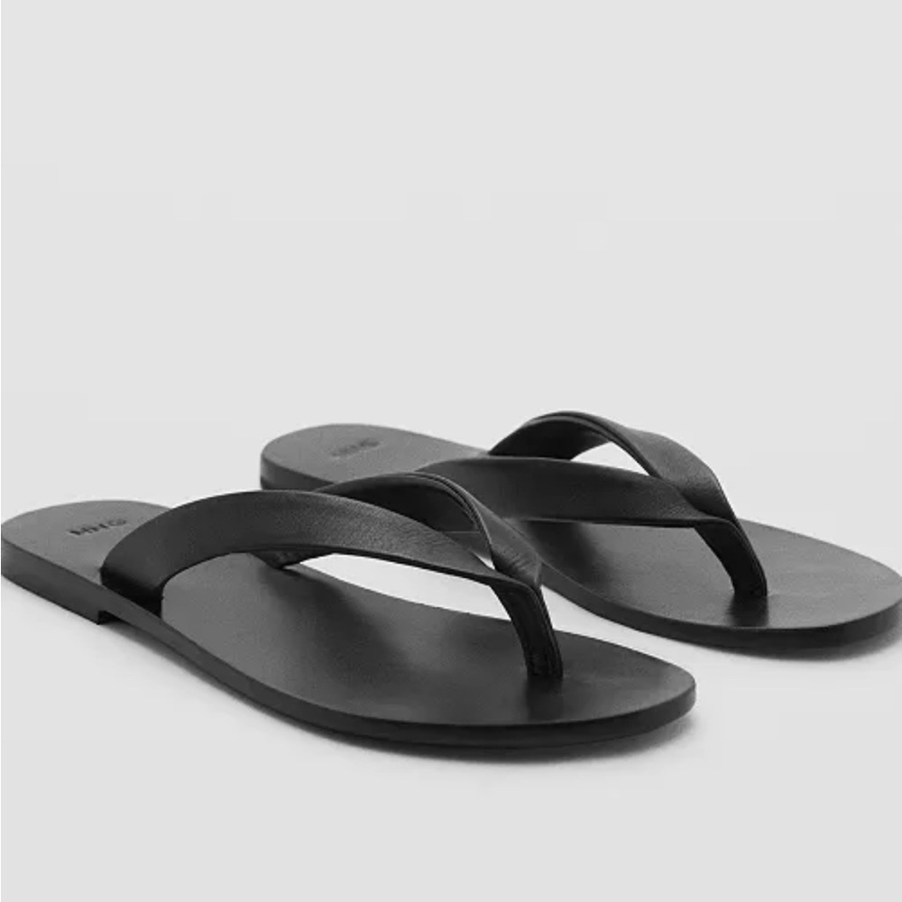 Mango Women's Leather Straps Sandals NWT 6.5